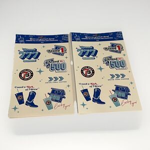 7 Brew Drive Thru Coffee Stand 777 Sticker Sheets Promo 6/15/26 Collectible (2)